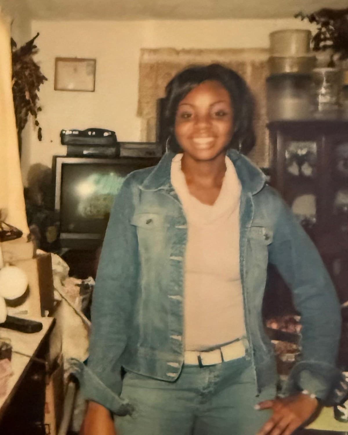 A young Josie Smith standing in her grandparents’ home.